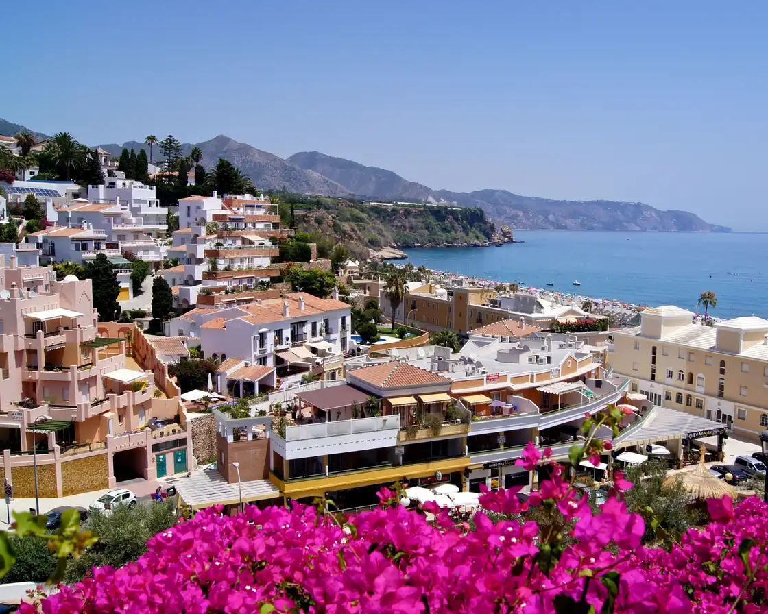 White homes overlooking the Mediterranean on the Costa del Sol